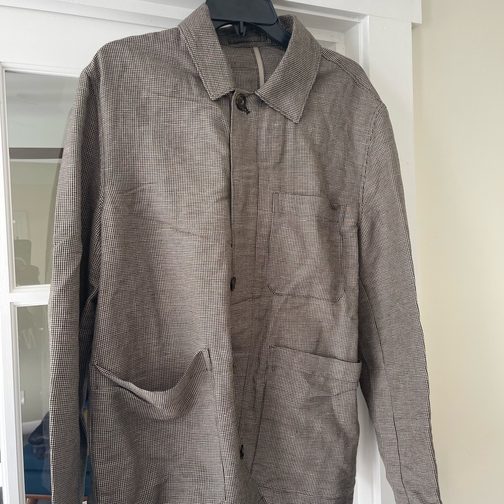 Mango Men’s Houndstooth Overshirt
